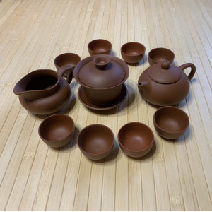 Набор для церемонии чаепития из глины - 11 предметов